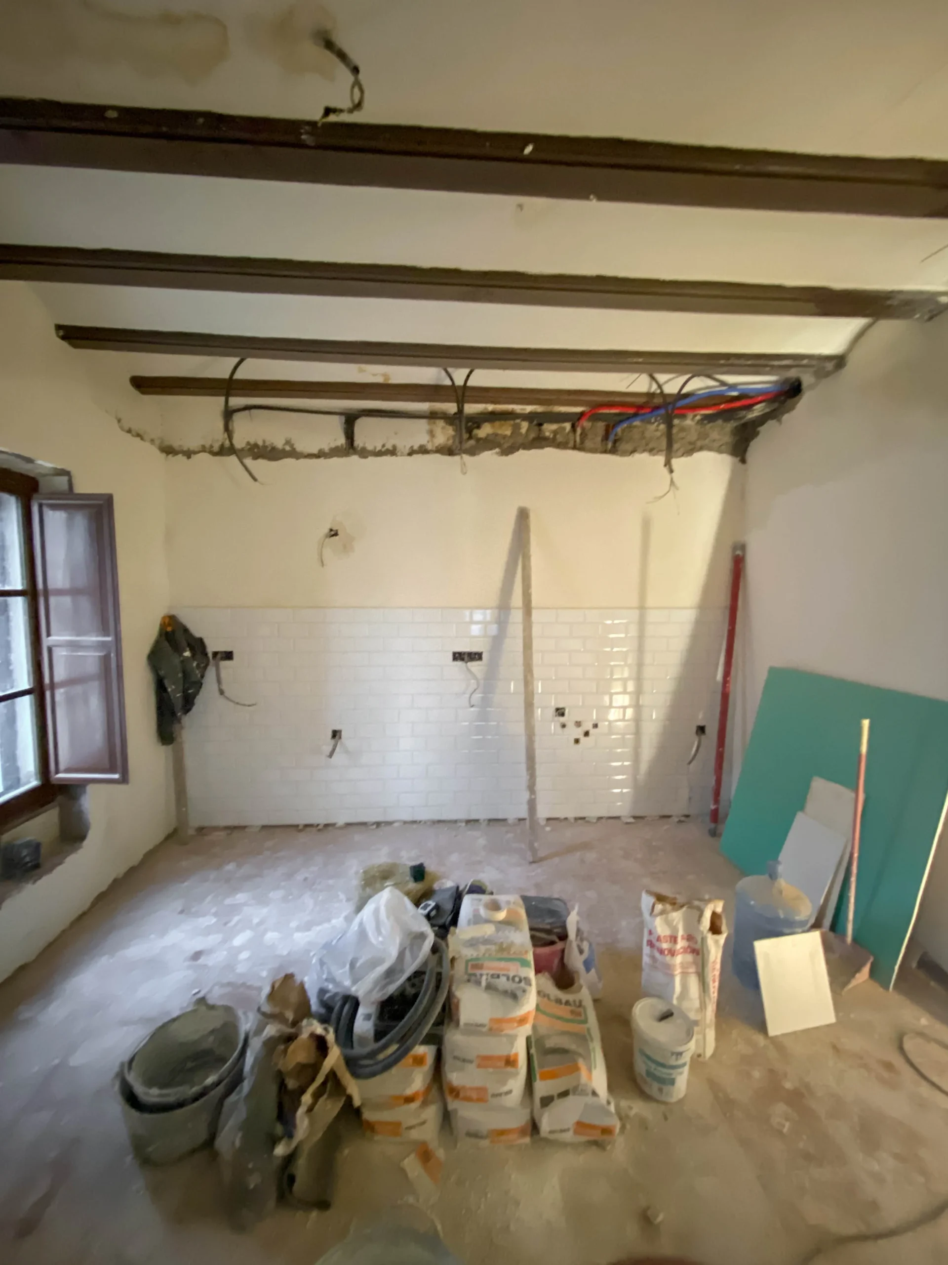 Proceso de la reforma de una cocina en brunete madrid